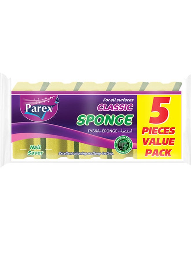 Parex 5-Piece Classic Sponge Nail Saver Value Pack - Image 1