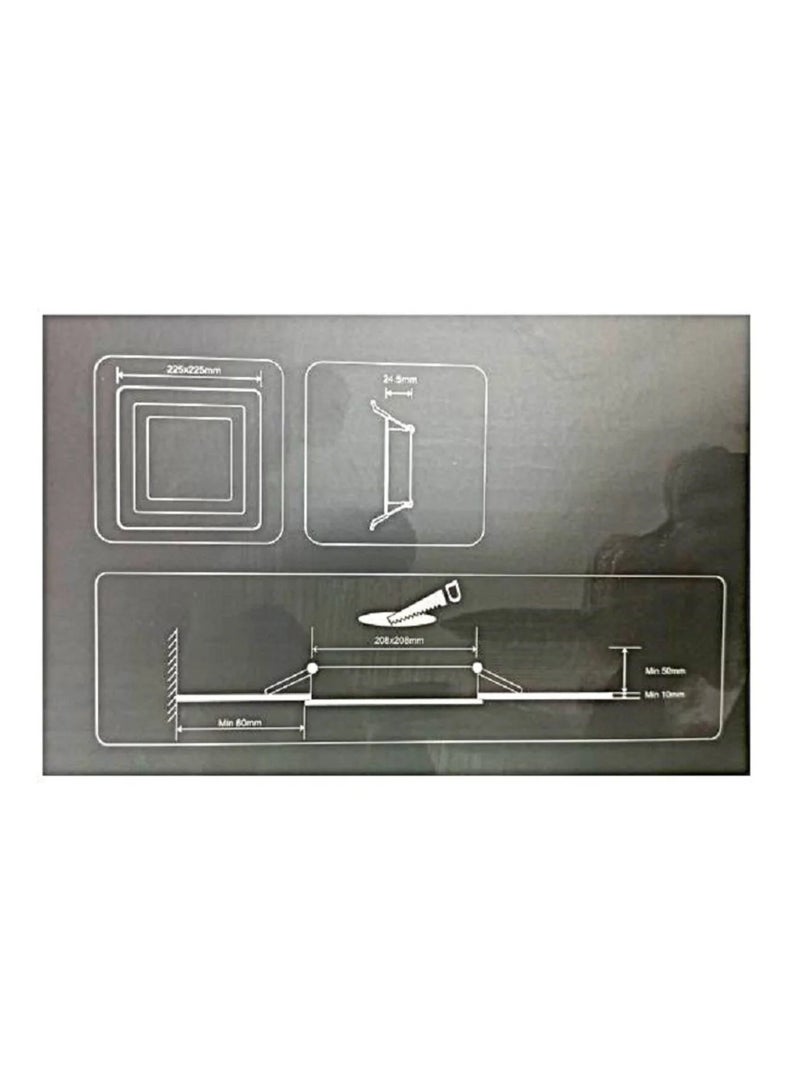 Litex Flora Led Surface Square Panel Light 18W 6500K - Image 4