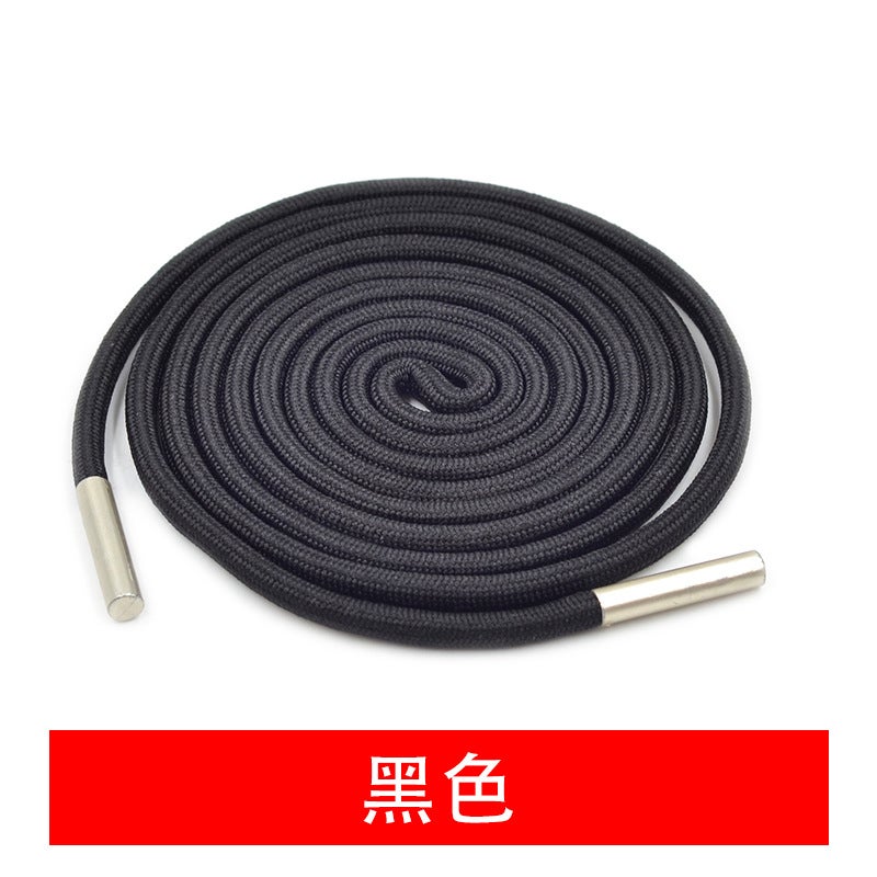 High-End Metal Tip Drawstrings for Hoodies and Pants Black