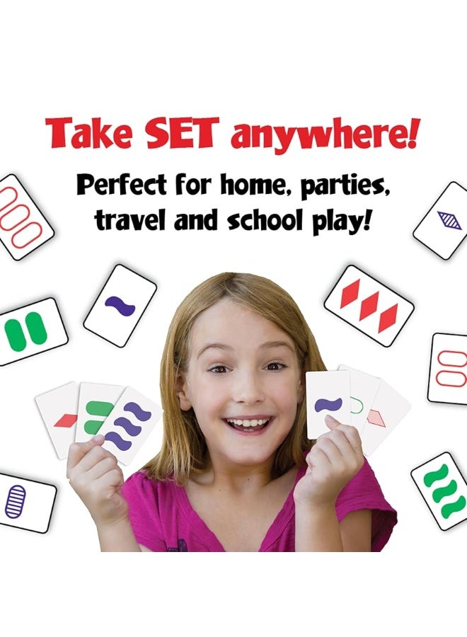 SET Enterprises SET - The Family Card Game of Visual Perception - Race to Find The Matches, For Ages 8+,81 Cards, Rules included - Image 4