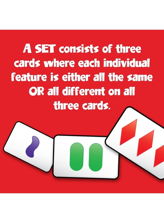 SET Enterprises SET - The Family Card Game of Visual Perception - Race to Find The Matches, For Ages 8+,81 Cards, Rules included - Image 3