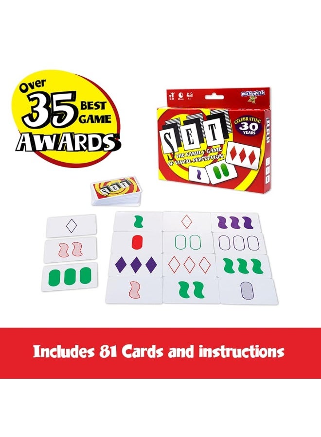 SET Enterprises SET - The Family Card Game of Visual Perception - Race to Find The Matches, For Ages 8+,81 Cards, Rules included - Image 5