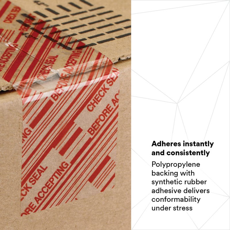 3M Scotch Security Message Box Sealing Tape 3779, Clear, 48 mm x 100 m, 1 Roll, Individually Wrapped Conveniently Packaged - Image 3