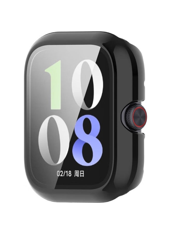 KMaxAI Protective Film And Case For Vivo/Iqoo Watch Gt, All-In Full Coverage, Watch Face Screen Protector & Protective Cover, Anti-Fingerprint Hard Case + Tempered Glass Film, Black - Image 1