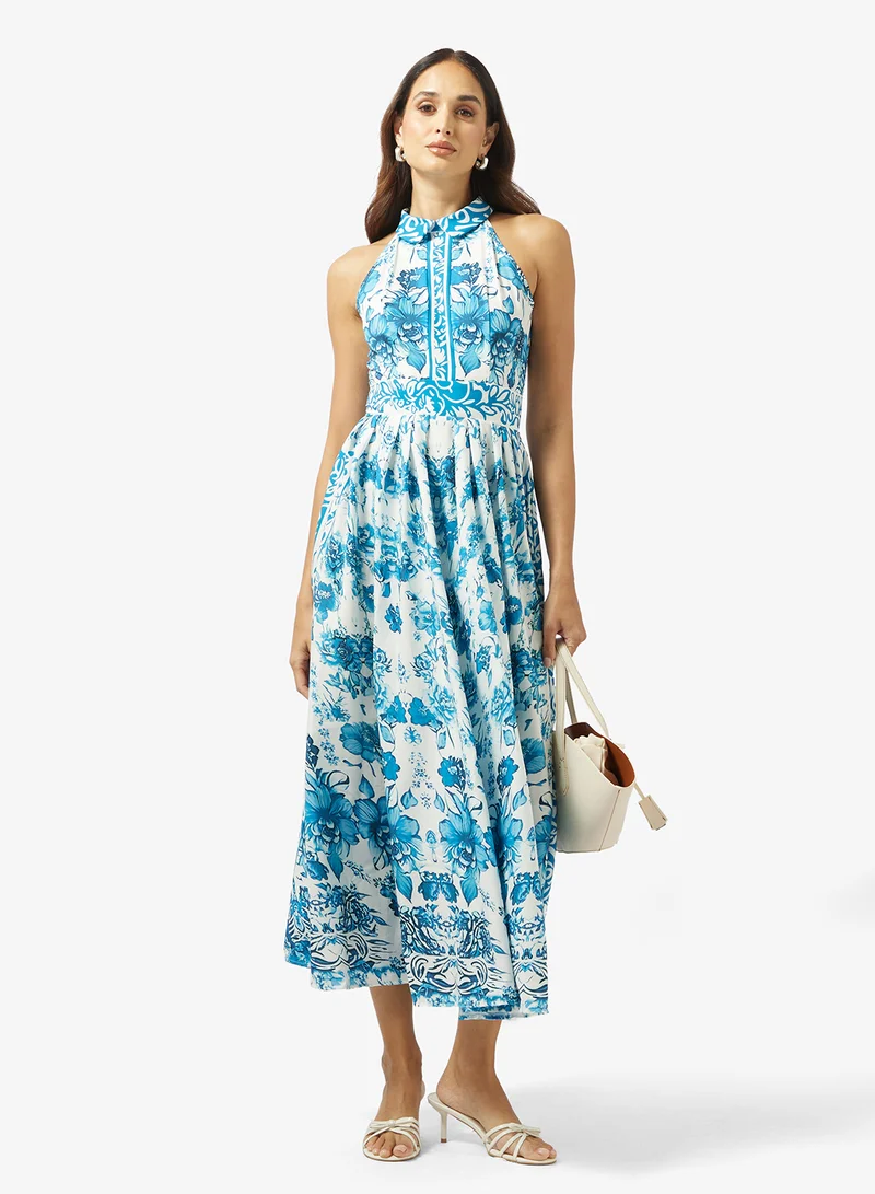 Ella  Monochrome Print Dress for Women | Best Price UAE