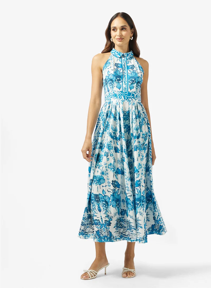 ايلا Monochrome Print Dress