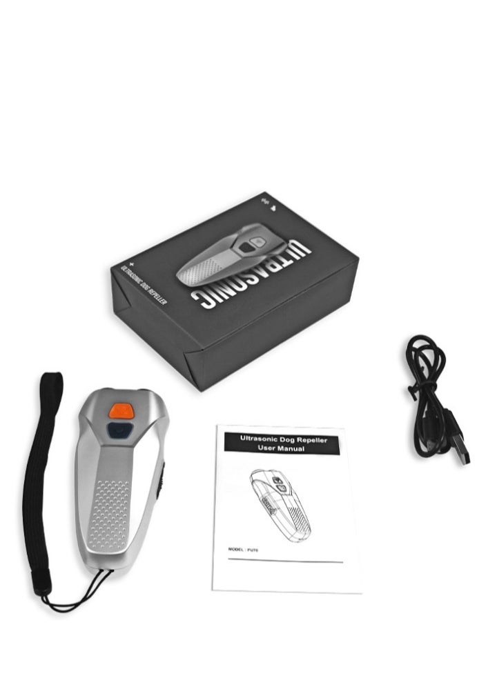 Furtey - Dog Barking Control Devices Dual Sensor Anti Barking Device with Training/Deterrent Modes Dog Whistle to Stop Barking Ultrasonic Dog Barking Deterrent with LED Flashlight 25 FT Range Rechargeable - Image 1