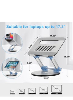 Yesido Yesido LP06 Foldable Laptop Stand - 360 Rotation - Silver  - Image 4