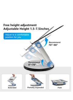 Yesido Yesido LP06 Foldable Laptop Stand - 360 Rotation - Silver  - Image 5