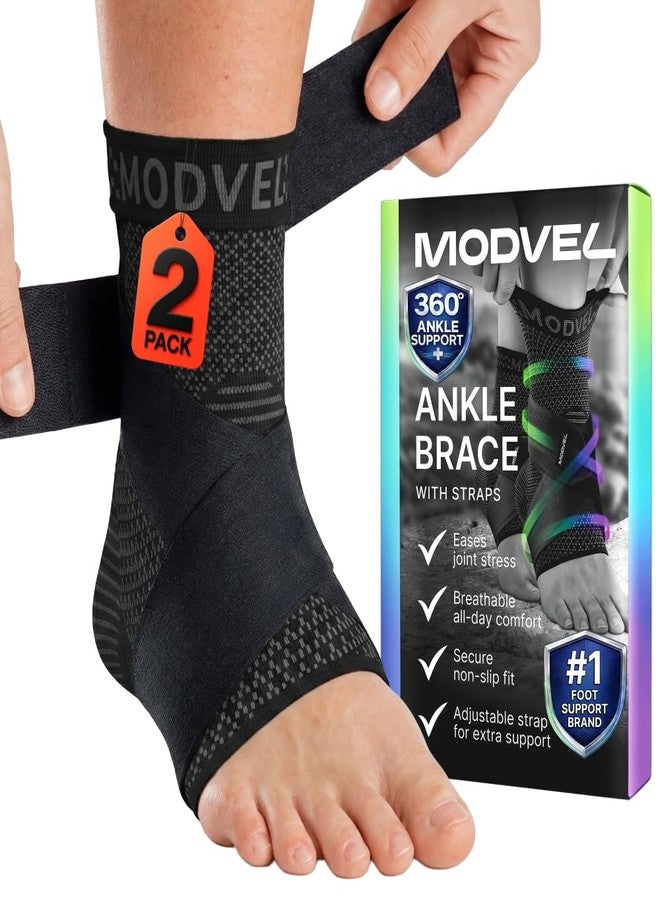 MODVEL Ankle Straps for Cable Machines - Adjustable, Comfortable Gym Accessories for Strength Training, Weightlifting, and Injury Recovery - Durable Padded Support for Men & Women - Image 1