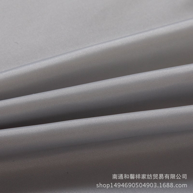general Gray Polyester Shower Curtain Waterproof Thickened Bathroom Fabric with Hooks - Image 3