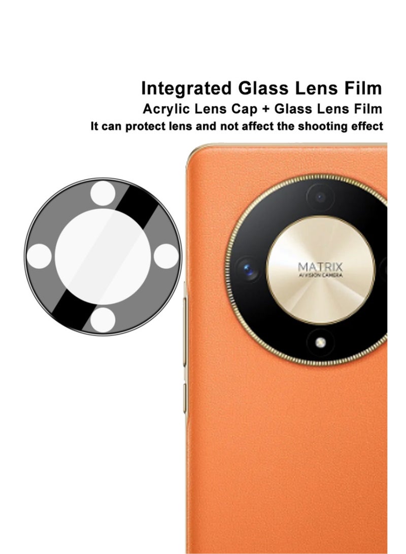 Tempered Glass 3D Camera Lens Protector For Honor X9b  - Black - Image 2