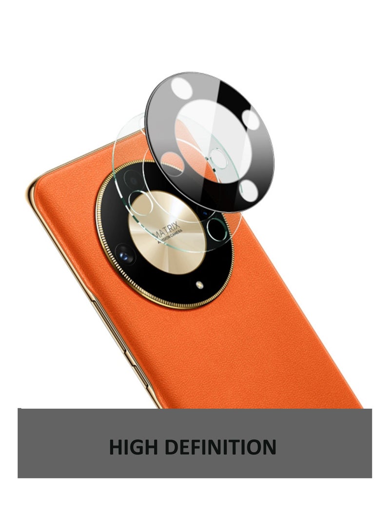 Tempered Glass 3D Camera Lens Protector For Honor X9b  - Black - Image 3