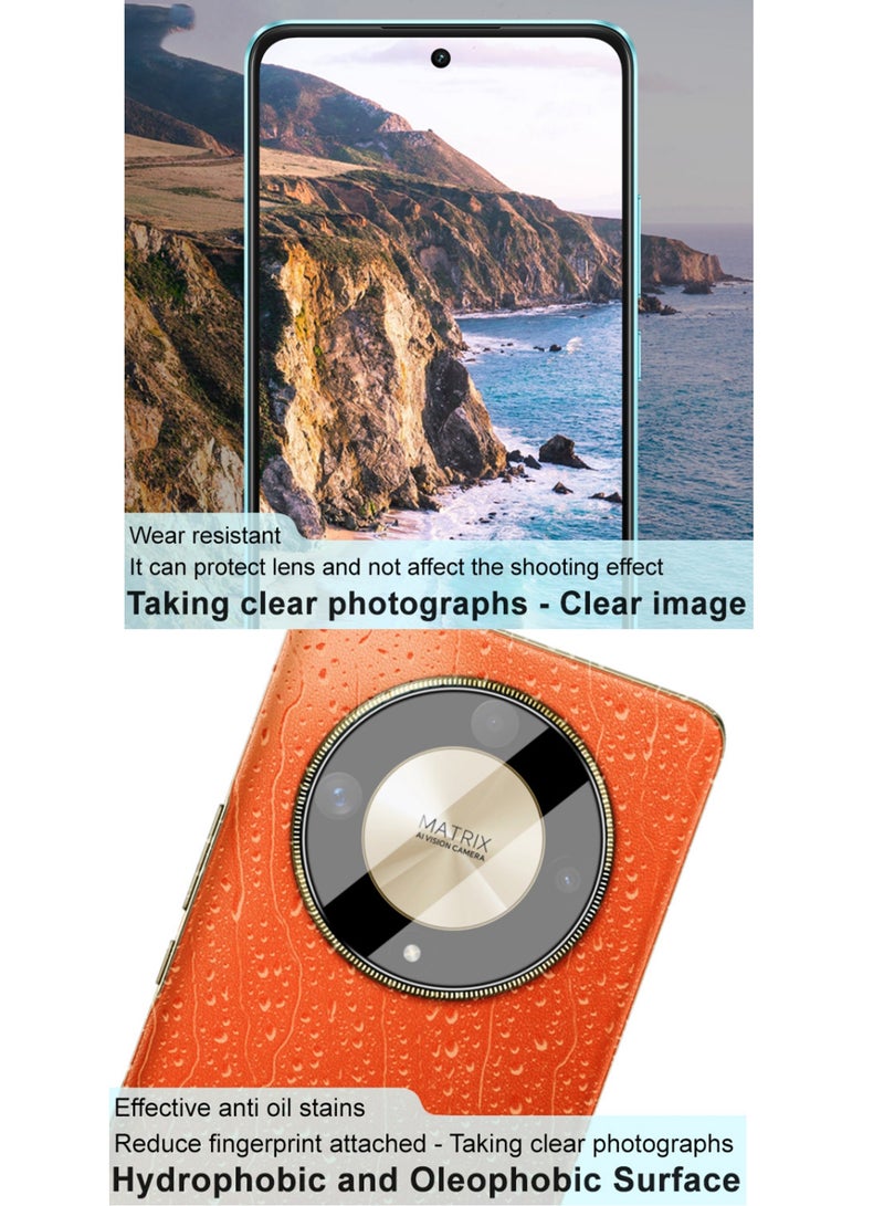 Tempered Glass 3D Camera Lens Protector For Honor X9b  - Black - Image 4