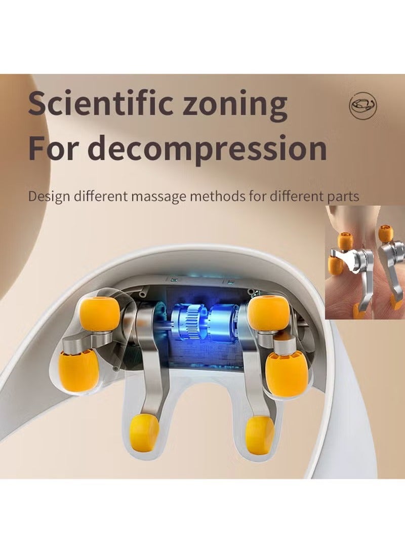 Loquat Electric Shiatsu Shoulder and Neck Massager Infrared Heated Kneading Massage Shawl Trapezoidal Massage Hands Free - Image 5