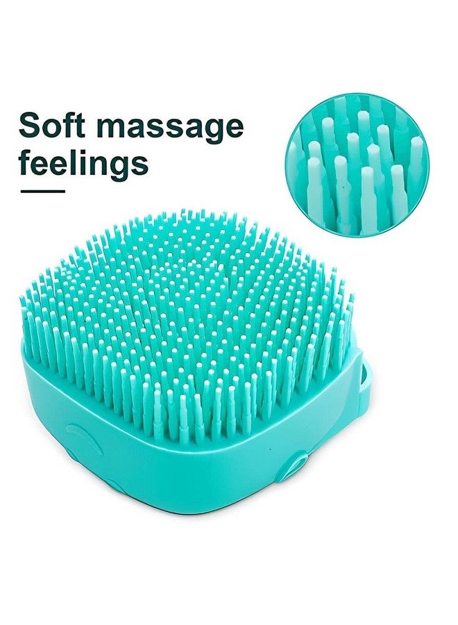 CONSONANTIAM Bath Brush For Cleaning Body, Silicone Body Scrubber With Soap & Shampoo Dispenser, Body Massage Brush For Babies, Kids, Men & Women (Multicolor) - Pack of 1 - Image 2