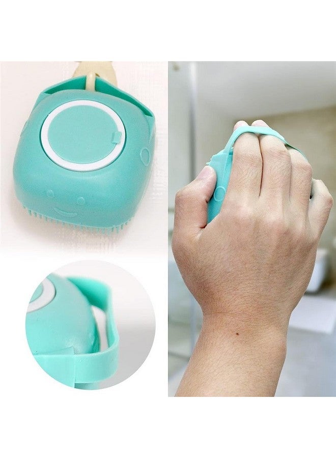 CONSONANTIAM Bath Brush For Cleaning Body, Silicone Body Scrubber With Soap & Shampoo Dispenser, Body Massage Brush For Babies, Kids, Men & Women (Multicolor) - Pack of 1 - Image 4