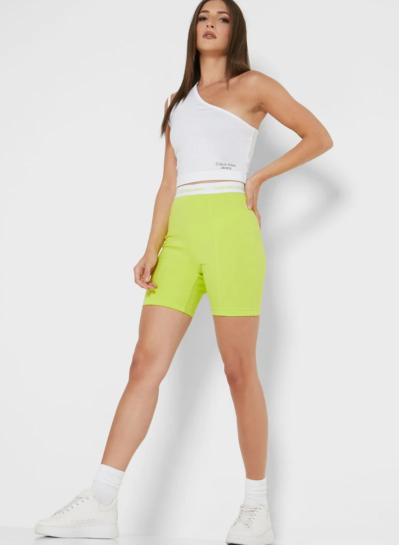 Calvin Klein Jeans Logo Mini Shorts