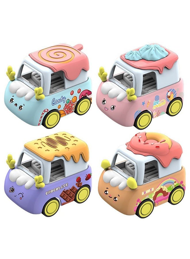هالامودو 8 قطعة يموت صب الوجبات السريعة حلوى سبيكة مجموعة السيارات - سبيكة صغيرة لعبة المركبات مع برجر، الآيس كريم، الكعكة والدونات تصاميم - وظيفة سحب-العودة، تفاصيل واقعية - للأطفال في الأعمار 3+، البنات والفتيان - هدية عيد ميلاد، الحفلة المفضلات - Image 4