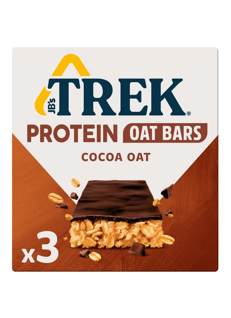 TREK Cocoa Protein Oat Bars 3 x 50g - Image 1