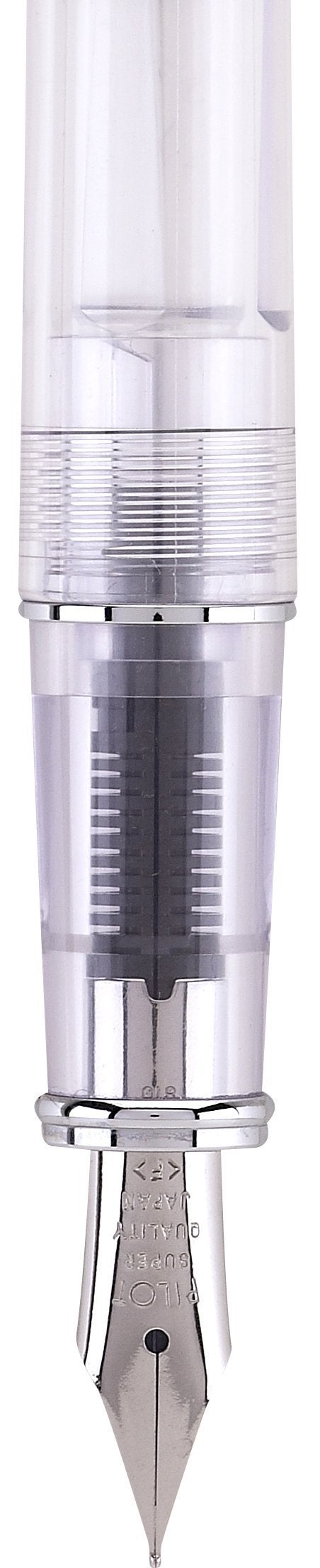 PILOT Prera Fountain Pen, Clear Barrel with Light Green/Silver Accents, Fine Nib (60816) - Image 4