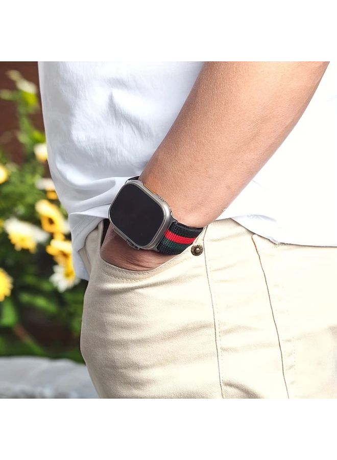 حلقة مرنة قابلة للتعديل متوافقة مع سوار ساعة iWatch بألوان مختلطة مقاس 4 42 44 45 49 مم - Image 5