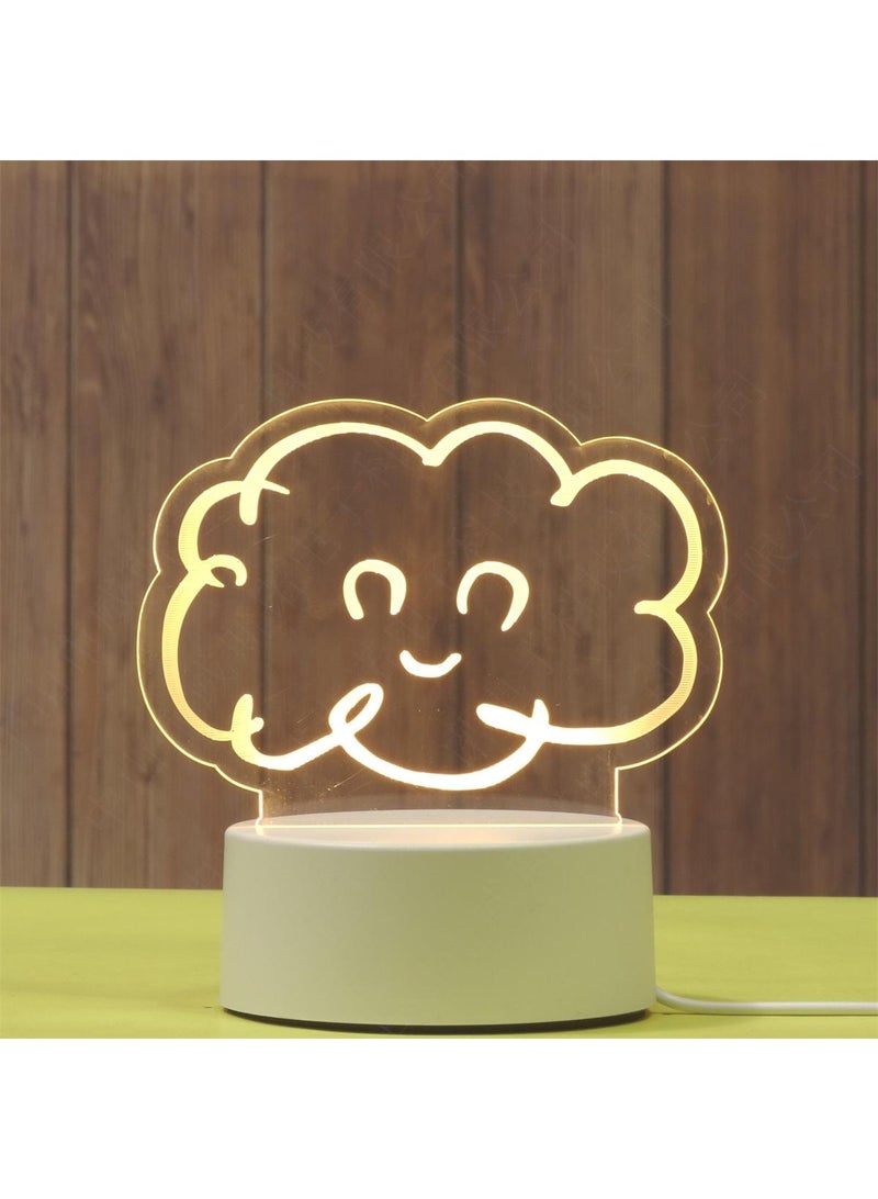 إسكدنيا الإبداعية 3D الناقل التسلسلي العام ثلاثة ألوان مصباح طاولة مصباح ليلة عيد ميلاد هدية  مصباح طاولة الغلاف الجوي