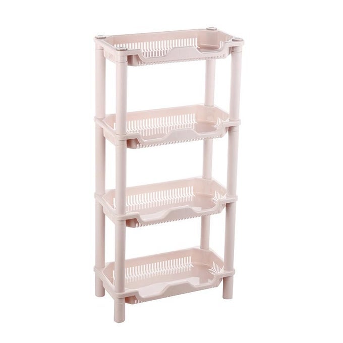 STORAGE SHELF PLASTIC HOME RECTANGULAR STORAGE RACK FOURLAYER MULTIFUNCTIONAL COSMETICS AND SUNDRIES STORAGE RACK REMOVABLE
