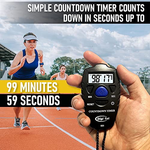 Digi 1st T-820 99 Minute Handheld Countdown Timer Black - Image 3