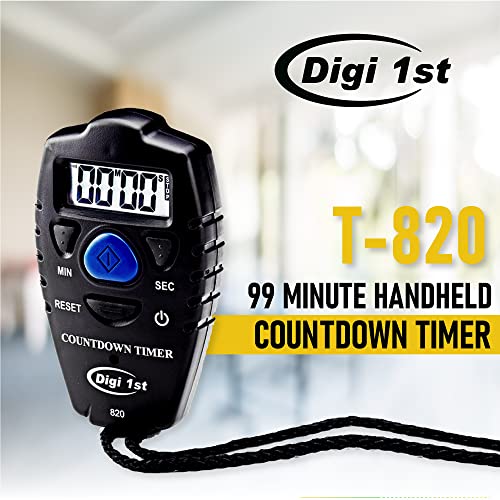 Digi 1st T-820 99 Minute Handheld Countdown Timer Black - Image 2
