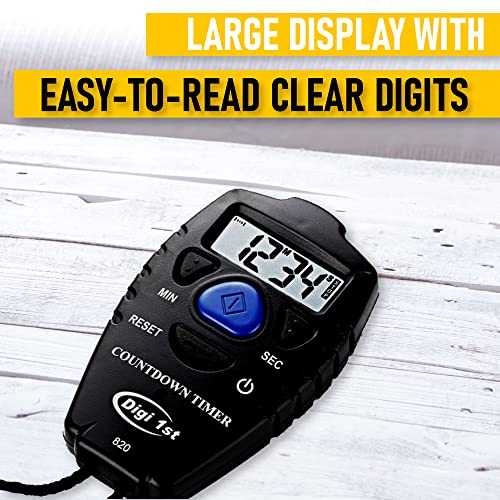 Digi 1st T-820 99 Minute Handheld Countdown Timer Black - Image 5
