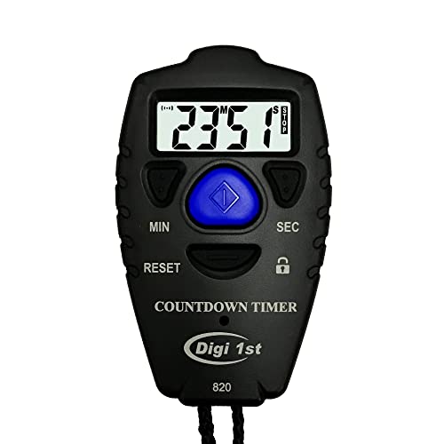 Digi 1st T-820 99 Minute Handheld Countdown Timer Black - Image 1