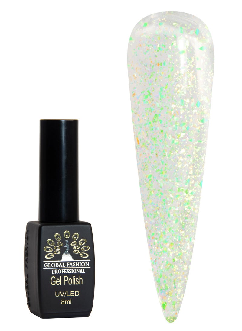 GLOBAL FASHION Global Fashion Black Elite Gel Polish | 132 Colors of Long-Lasting Elegance - 8ml | 211  - Image 1