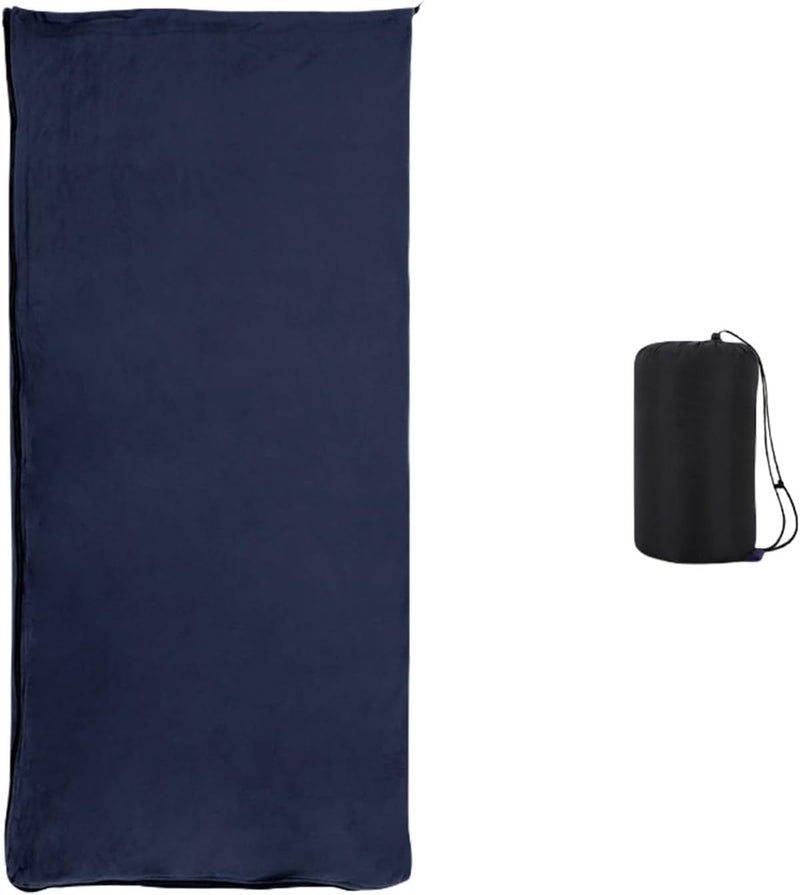 Storage Bag Sleep Sack Cover Warmth Blanket Navy Blue For Camping Backpacking Emergency Preparedness - Image 1