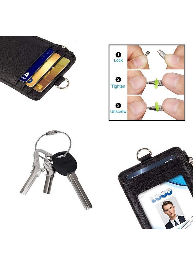 Der With Zipper, Life-Mate Pu Leather Id Badge Card Holder Wallet Case With 5 Card Slots Zipper Pocket 19" Polyester Neck Lanyard Heavy Duty Metal Retractable Badge Reel (Black) - pzsku/ZA607C5B230A5B4320128Z/45/_/1731922217/e8e330d4-3c73-40c0-979d-9e60ce77ffb7