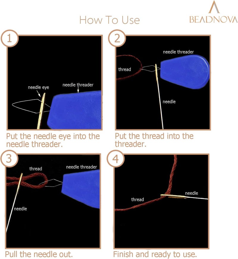 BEADNOVA Needle Threaders 20pcs Plastic Sewing Needle Threader for Sewing Small Eye Embroidery Craft Knitting Quilting 20pcs Mix Colors - Image 4