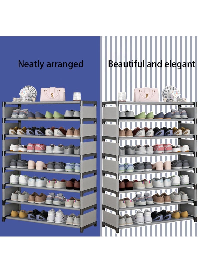 Multi-Function 8-Layer Practical Shoe Rack Reinforced Multi-Layer Assembly Storage Shoe Rack Large Capacity - Image 5