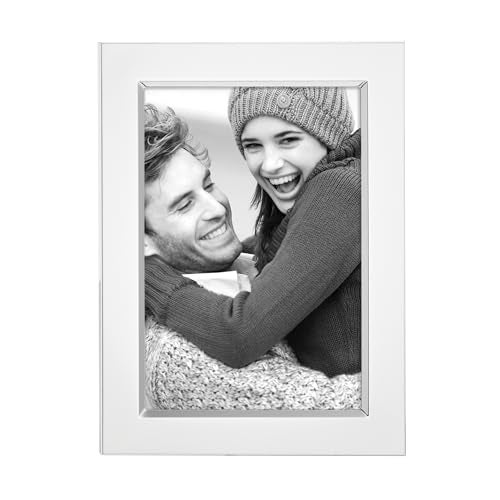 Reed & Barton Classic Channel 5 x 7 Inch Silverplated Picture Frame, Metallic - Image 1