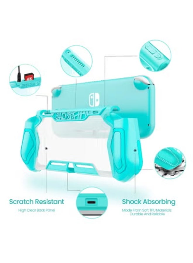 Peachjoy Smart Switch Lite Protective Case for Nintendo, Daily Gift Ergonomic Sturdy Full Protection Gift Idea with Thumb Grip Caps Sturdy Lite Case Full Protection Case for Family Happy Hours - Image 2