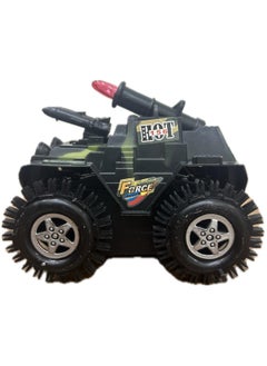 General Tumbling Tank Toy Car 360 Rolling Battery black  - Image 1