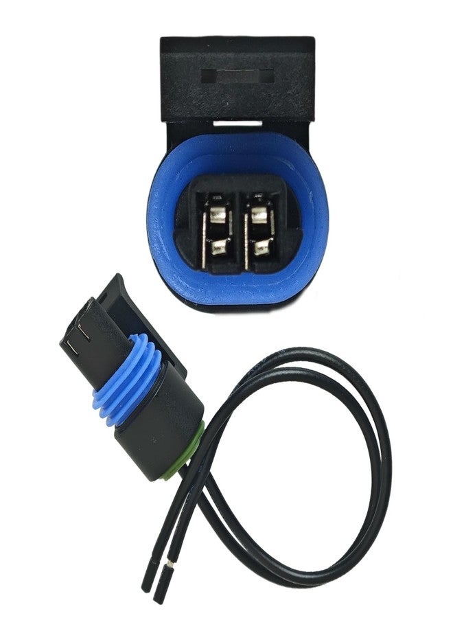 AUOSTMO Temperature Sender Sensor Connector Wiring Harnesses Compatible with Most 1994-2011 GM Vehicles 12046623 2Pin - Image 1