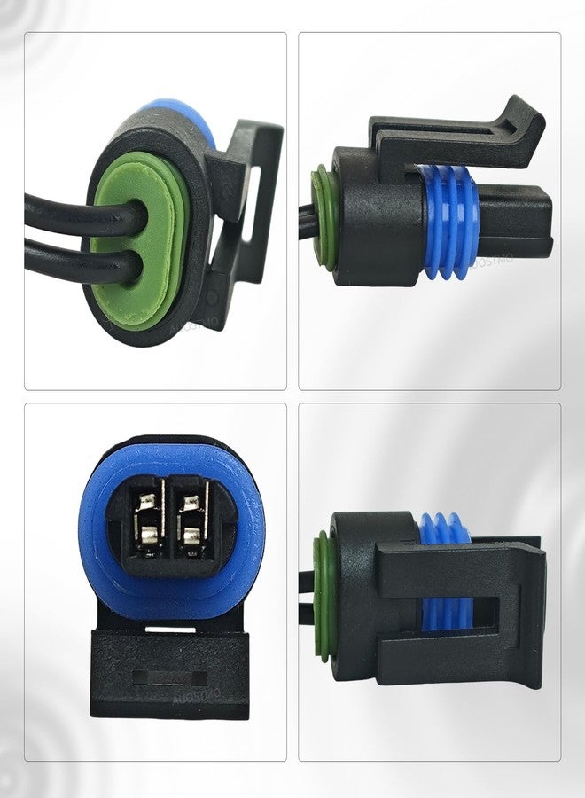 AUOSTMO Temperature Sender Sensor Connector Wiring Harnesses Compatible with Most 1994-2011 GM Vehicles 12046623 2Pin - Image 3