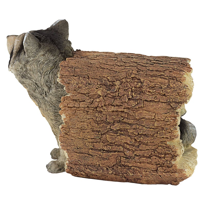 Design Toscano Bandit the Raccoon Indoor/Outdoor Garden Animal Statue, 10 Inch Long, Cast Stone Resin, Full Color Finish - Image 3