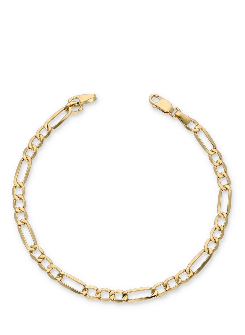 FK Jewellers Gold Figaro Bracelet 18KT - Image 1