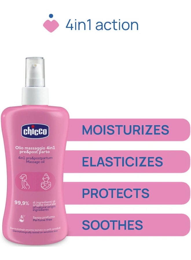 Chicco 4-In-1 Pre & Postpartum Massage Oil 200ml - Image 3