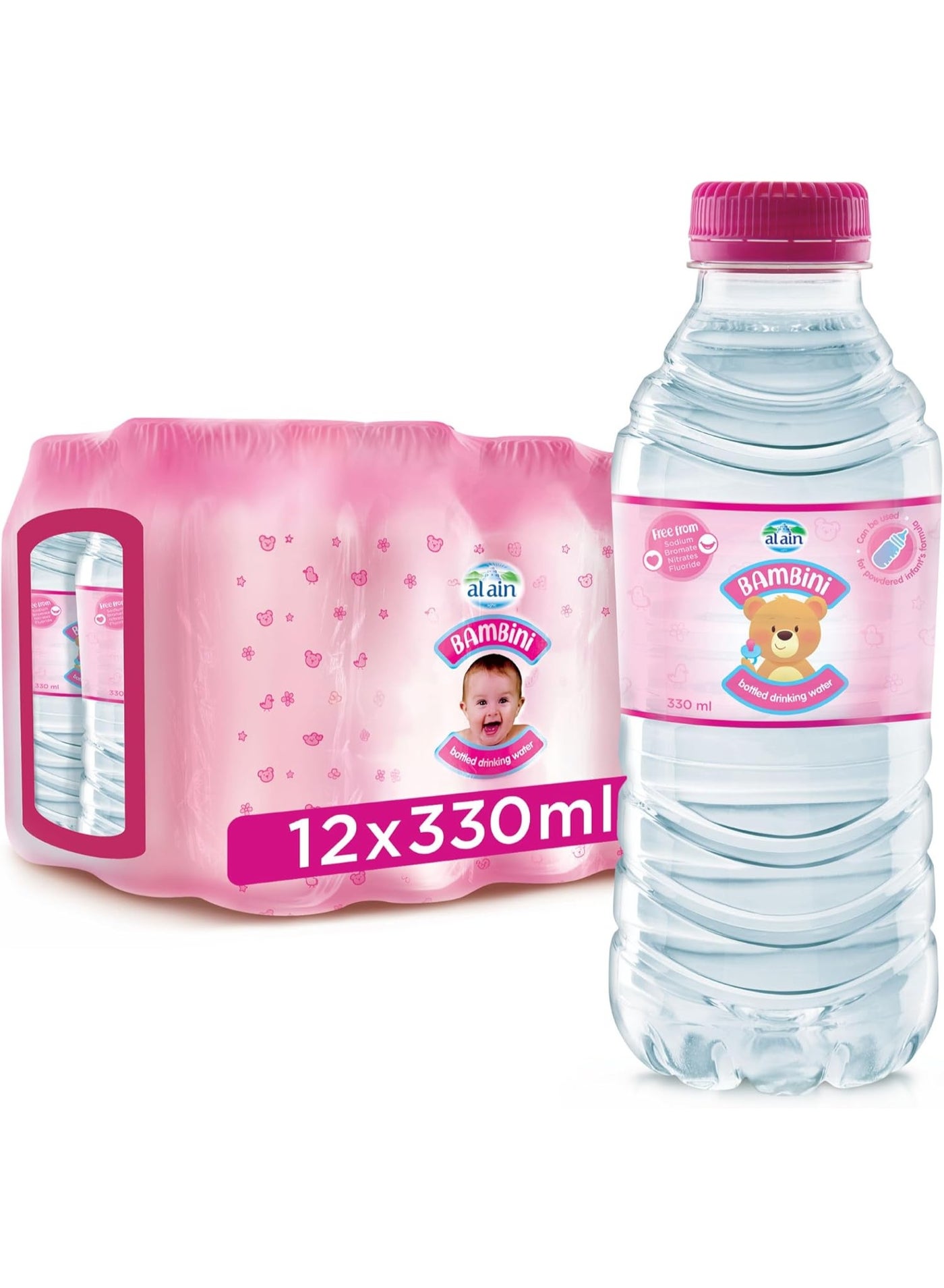 Al Ain Bambini Baby Water 12 Pcs X 330 ML