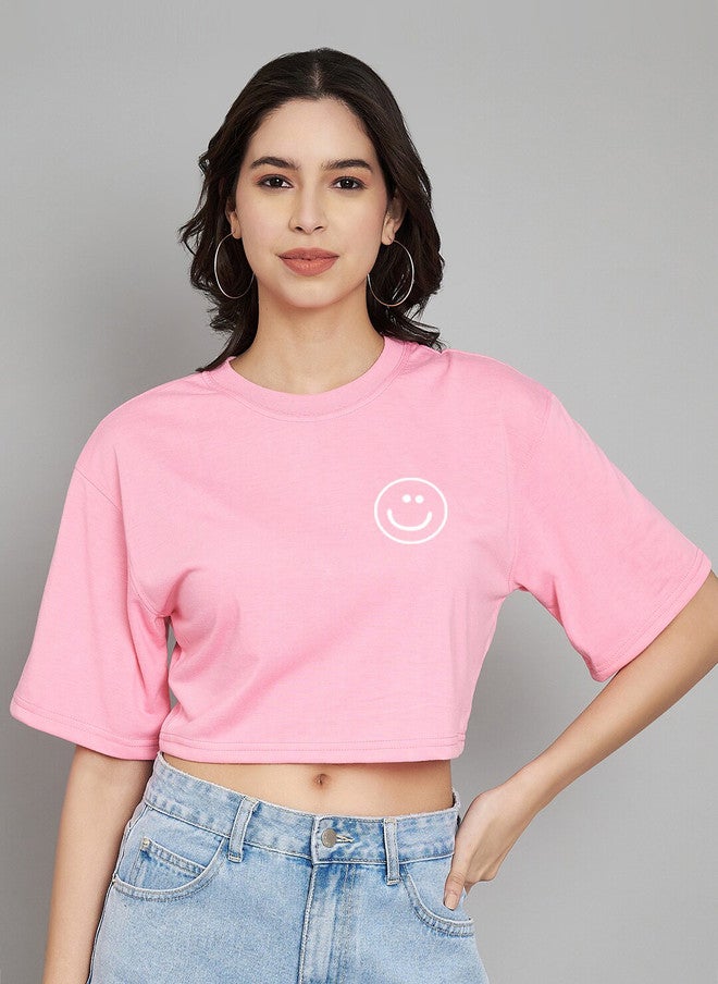 Trend Level Extended Sleeves Cotton Crop Top - Image 1