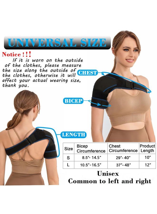 VISKONDA Shoulder Brace - Support and Compression Sleeve,Rotator Cuff Shoulder Brace for Men&Women,for AC Joint Pain Relief,Arm Stability,Injuries&Tears,Bursitis,Swelling,Tendonitis(Small) - Image 4