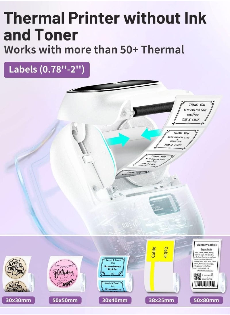 phomemo - Phomemo M110 Portable Bluetooth Thermal Mini Label Maker Machine, Sticker Maker, Barcode Printer with Android & iOS System - Image 1