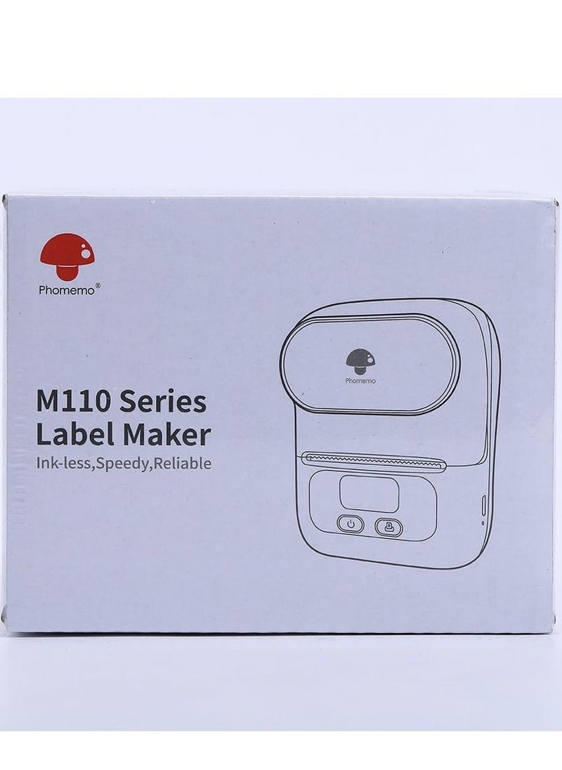 phomemo - Phomemo M110 Portable Bluetooth Thermal Mini Label Maker Machine, Sticker Maker, Barcode Printer with Android & iOS System - Image 1
